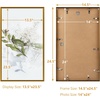 image:imageGolden State Art A4 Aluminum Picture Frame Black Metal Thin Poster Frames for 83x117 inch Photo Acrylic Front Wall Hook for Horizontal or Vertical Display 1 PackBronze