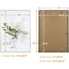 image:imageGolden State Art A4 Aluminum Picture Frame Black Metal Thin Poster Frames for 83x117 inch Photo Acrylic Front Wall Hook for Horizontal or Vertical Display 1 PackSilver