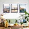 image:imageGolden State Art A4 Aluminum Picture Frame Black Metal Thin Poster Frames for 83x117 inch Photo Acrylic Front Wall Hook for Horizontal or Vertical Display 1 PackBlue