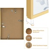 image:imageGolden State Art A4 Aluminum Picture Frame Black Metal Thin Poster Frames for 83x117 inch Photo Acrylic Front Wall Hook for Horizontal or Vertical Display 1 PackGold