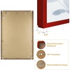 image:imageGolden State Art A4 Aluminum Picture Frame Black Metal Thin Poster Frames for 83x117 inch Photo Acrylic Front Wall Hook for Horizontal or Vertical Display 1 PackRed