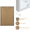 image:imageGolden State Art A4 Aluminum Picture Frame Black Metal Thin Poster Frames for 83x117 inch Photo Acrylic Front Wall Hook for Horizontal or Vertical Display 1 PackSilver