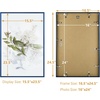 image:imageGolden State Art A4 Aluminum Picture Frame Black Metal Thin Poster Frames for 83x117 inch Photo Acrylic Front Wall Hook for Horizontal or Vertical Display 1 PackBlue