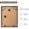 image:imageGolden State Art Aluminum 8x10 Picture Frames Display Photo 5x7 with Mat or 8 x 10 without Mat Walnut Wood Grain Finish Metal Frames for Home or Gallery Decoration Pack of 4Walnut