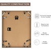 image:imageGolden State Art Aluminum 8x10 Picture Frames Display Photo 5x7 with Mat or 8 x 10 without Mat Walnut Wood Grain Finish Metal Frames for Home or Gallery Decoration Pack of 4Gray