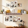 image:imageGolden State Art Aluminum 8x10 Picture Frames Display Photo 5x7 with Mat or 8 x 10 without Mat Walnut Wood Grain Finish Metal Frames for Home or Gallery Decoration Pack of 4Walnut