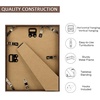 image:imageGolden State Art Aluminum 8x10 Picture Frames Display Photo 5x7 with Mat or 8 x 10 without Mat Walnut Wood Grain Finish Metal Frames for Home or Gallery Decoration Pack of 4Walnut
