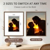 image:imageGolden State Art Aluminum 8x10 Picture Frames Display Photo 5x7 with Mat or 8 x 10 without Mat Walnut Wood Grain Finish Metal Frames for Home or Gallery Decoration Pack of 4Walnut