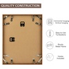 image:imageGolden State Art Aluminum 8x10 Picture Frames Display Photo 5x7 with Mat or 8 x 10 without Mat Walnut Wood Grain Finish Metal Frames for Home or Gallery Decoration Pack of 4Brown