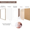 image:imageGolden State Art Aluminum 8x10 Picture Frames Display Photo 5x7 with Mat or 8 x 10 without Mat Walnut Wood Grain Finish Metal Frames for Home or Gallery Decoration Pack of 4Gray