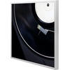 image:imageGolden State Art Aluminum Album Frame Display 125x125 Vinyl Record Brushed Metal Finish Records Frames Acrylic Glass Front for 12 Album cover 1 Pack BlackSilver