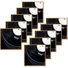 image:imageGolden State Art Aluminum Album Frame Display 125x125 Vinyl Record Brushed Metal Finish Records Frames Acrylic Glass Front for 12 Album cover 1 Pack BlackBronze