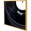 image:imageGolden State Art Aluminum Album Frame Display 125x125 Vinyl Record Brushed Metal Finish Records Frames Acrylic Glass Front for 12 Album cover 1 Pack BlackBronze