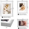 image:imageGolden State Art Aluminum Gallery Wall Frame Set of 7  Includes One 11x14 Two 8x10 and Four 5x7  Metal Frames with Mat amp Real Glass Cover for Elegant Home or Office Decor Style 2 GoldSilver