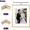 image:imageGolden State Art Aluminum Gallery Wall Frame Set of 7  Includes One 11x14 Two 8x10 and Four 5x7  Metal Frames with Mat amp Real Glass Cover for Elegant Home or Office Decor Style 2 GoldGold