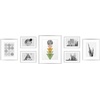 image:imageGolden State Art Aluminum Gallery Wall Frame Set of 7  Includes One 11x14 Two 8x10 and Four 5x7  Metal Frames with Mat amp Real Glass Cover for Elegant Home or Office Decor Style 2 GoldSilver