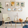image:imageGolden State Art Aluminum Gallery Wall Frame Set of 7  Includes One 11x14 Two 8x10 and Four 5x7  Metal Frames with Mat amp Real Glass Cover for Elegant Home or Office Decor Style 2 GoldBronze