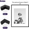 image:imageGolden State Art Aluminum Gallery Wall Frame Set of 7  Includes One 11x14 Two 8x10 and Four 5x7  Metal Frames with Mat amp Real Glass Cover for Elegant Home or Office Decor Style 2 GoldBlack