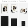 image:imageGolden State Art Aluminum Gallery Wall Frame Set of 7  Includes One 11x14 Two 8x10 and Four 5x7  Metal Frames with Mat amp Real Glass Cover for Elegant Home or Office Decor Style 2 GoldSilver