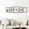 image:imageGolden State Art Aluminum Gallery Wall Frame Set of 7  Includes One 11x14 Two 8x10 and Four 5x7  Metal Frames with Mat amp Real Glass Cover for Elegant Home or Office Decor Style 2 GoldBlack