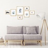 image:imageGolden State Art Aluminum Gallery Wall Frame Set of 7  Includes One 11x14 Two 8x10 and Four 5x7  Metal Frames with Mat amp Real Glass Cover for Elegant Home or Office Decor Style 2 GoldBronze