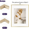 image:imageGolden State Art Aluminum Gallery Wall Frame Set of 7  Includes One 11x14 Two 8x10 and Four 5x7  Metal Frames with Mat amp Real Glass Cover for Elegant Home or Office Decor Style 2 GoldGold