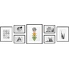 image:imageGolden State Art Aluminum Gallery Wall Frame Set of 7  Includes One 11x14 Two 8x10 and Four 5x7  Metal Frames with Mat amp Real Glass Cover for Elegant Home or Office Decor Style 2 GoldBlack