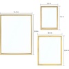 image:imageGolden State Art Aluminum Gallery Wall Frame Set of 7  Includes One 11x14 Two 8x10 and Four 5x7  Metal Frames with Mat amp Real Glass Cover for Elegant Home or Office Decor Style 2 GoldGold