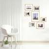 image:imageGolden State Art Aluminum Gallery Wall Frame Set of 7  Includes One 11x14 Two 8x10 and Four 5x7  Metal Frames with Mat amp Real Glass Cover for Elegant Home or Office Decor Style 2 GoldBronze