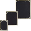 image:imageGolden State Art Aluminum Gallery Wall Frame Set of 7  Includes One 11x14 Two 8x10 and Four 5x7  Metal Frames with Mat amp Real Glass Cover for Elegant Home or Office Decor Style 2 GoldGold