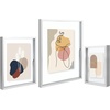 image:imageGolden State Art Aluminum Gallery Wall Frame Set of 7  Includes One 11x14 Two 8x10 and Four 5x7  Metal Frames with Mat amp Real Glass Cover for Elegant Home or Office Decor Style 2 GoldSilver