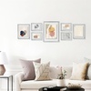 image:imageGolden State Art Aluminum Gallery Wall Frame Set of 7  Includes One 11x14 Two 8x10 and Four 5x7  Metal Frames with Mat amp Real Glass Cover for Elegant Home or Office Decor Style 2 GoldSilver