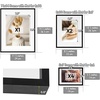 image:imageGolden State Art Aluminum Gallery Wall Frame Set of 7  Includes One 11x14 Two 8x10 and Four 5x7  Metal Frames with Mat amp Real Glass Cover for Elegant Home or Office Decor Style 2 GoldBlack