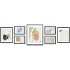 image:imageGolden State Art Aluminum Gallery Wall Frame Set of 7  Includes One 11x14 Two 8x10 and Four 5x7  Metal Frames with Mat amp Real Glass Cover for Elegant Home or Office Decor Style 2 GoldBlack