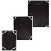 image:imageGolden State Art Aluminum Gallery Wall Frame Set of 7  Includes One 11x14 Two 8x10 and Four 5x7  Metal Frames with Mat amp Real Glass Cover for Elegant Home or Office Decor Style 2 GoldSilver