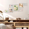 image:imageGolden State Art Aluminum Gallery Wall Frame Set of 7  Includes One 11x14 Two 8x10 and Four 5x7  Metal Frames with Mat amp Real Glass Cover for Elegant Home or Office Decor Style 2 GoldSilver
