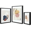 image:imageGolden State Art Aluminum Gallery Wall Frame Set of 7  Includes One 11x14 Two 8x10 and Four 5x7  Metal Frames with Mat amp Real Glass Cover for Elegant Home or Office Decor Style 2 GoldBlack