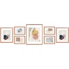 image:imageGolden State Art Aluminum Gallery Wall Frame Set of 7  Includes One 11x14 Two 8x10 and Four 5x7  Metal Frames with Mat amp Real Glass Cover for Elegant Home or Office Decor Style 2 GoldRose Gold
