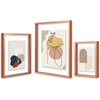 image:imageGolden State Art Aluminum Gallery Wall Frame Set of 7  Includes One 11x14 Two 8x10 and Four 5x7  Metal Frames with Mat amp Real Glass Cover for Elegant Home or Office Decor Style 2 GoldRose Gold