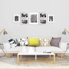 image:imageGolden State Art Aluminum Gallery Wall Frame Set of 7  Includes One 11x14 Two 8x10 and Four 5x7  Metal Frames with Mat amp Real Glass Cover for Elegant Home or Office Decor Style 2 GoldSilver