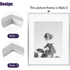 image:imageGolden State Art Aluminum Gallery Wall Frame Set of 7  Includes One 11x14 Two 8x10 and Four 5x7  Metal Frames with Mat amp Real Glass Cover for Elegant Home or Office Decor Style 2 GoldSilver