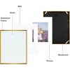 image:imageGolden State Art Gallery Wall Frame Set of 6  Black 11x14 Aluminum Photo Frames with Mat for 8x10 Pictures  11 x 14 inch Metal Frame with Real Glass Cover  Elegant Home or Office DecorBronze