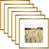 image:imageGolden State Art Gallery Wall Frame Set of 6  Black 11x14 Aluminum Photo Frames with Mat for 8x10 Pictures  11 x 14 inch Metal Frame with Real Glass Cover  Elegant Home or Office DecorBronze