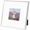 image:imageGolden State Art Gallery Wall Frame Set of 6  Black 11x14 Aluminum Photo Frames with Mat for 8x10 Pictures  11 x 14 inch Metal Frame with Real Glass Cover  Elegant Home or Office DecorSilver