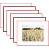 image:imageGolden State Art Gallery Wall Frame Set of 6  Black 11x14 Aluminum Photo Frames with Mat for 8x10 Pictures  11 x 14 inch Metal Frame with Real Glass Cover  Elegant Home or Office DecorRed