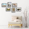 image:imageGolden State Art Gallery Wall Frame Set of 6  Black 11x14 Aluminum Photo Frames with Mat for 8x10 Pictures  11 x 14 inch Metal Frame with Real Glass Cover  Elegant Home or Office DecorBlack