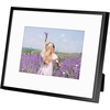 image:imageGolden State Art Gallery Wall Frame Set of 6  Black 11x14 Aluminum Photo Frames with Mat for 8x10 Pictures  11 x 14 inch Metal Frame with Real Glass Cover  Elegant Home or Office DecorBlack