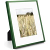 image:imageGolden State Art Gallery Wall Frame Set of 6  Black 11x14 Aluminum Photo Frames with Mat for 8x10 Pictures  11 x 14 inch Metal Frame with Real Glass Cover  Elegant Home or Office DecorGreen