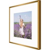 image:imageGolden State Art Gallery Wall Frame Set of 6  Black 11x14 Aluminum Photo Frames with Mat for 8x10 Pictures  11 x 14 inch Metal Frame with Real Glass Cover  Elegant Home or Office DecorBronze