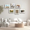 image:imageGolden State Art Gallery Wall Frame Set of 6  Black 11x14 Aluminum Photo Frames with Mat for 8x10 Pictures  11 x 14 inch Metal Frame with Real Glass Cover  Elegant Home or Office DecorGold